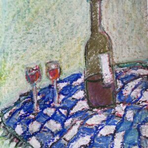 Vino on Blue and White