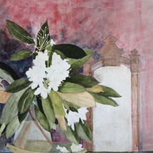 Rhodies in a Glass Jar